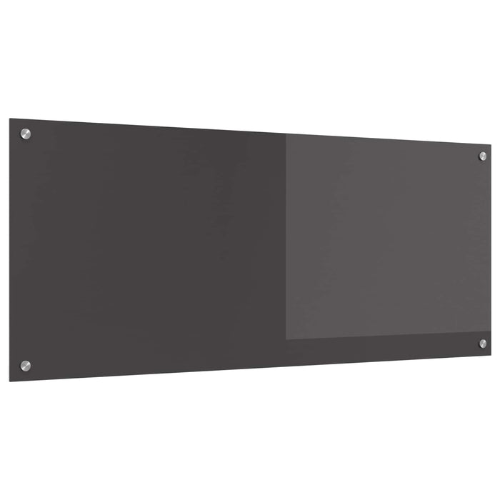 Panou de bucătărie Gri închis 120 x 50 cm sticlă securizată WALTI
