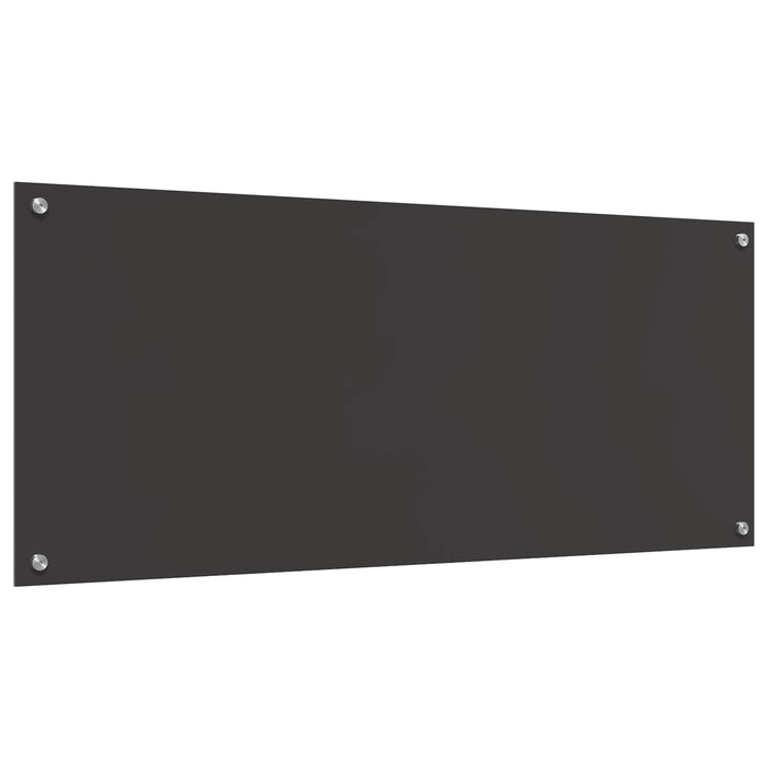 Panou de bucătărie Gri închis 120 x 50 cm sticlă securizată WALTI