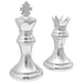 Sculpturi 2 pcs Argintiu Aluminiu - WALTI WALTI