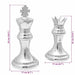 Sculpturi 2 pcs Argintiu Aluminiu - WALTI WALTI