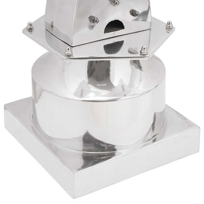 Sculptură Argintiu 26 x 26 x 110 cm Aluminiu - WALTI WALTI