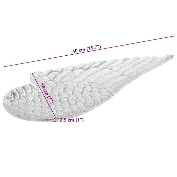 Coș fructe 2 pcs Argintiu 40 x 18 x 4 cm Aluminiu - WALTI WALTI