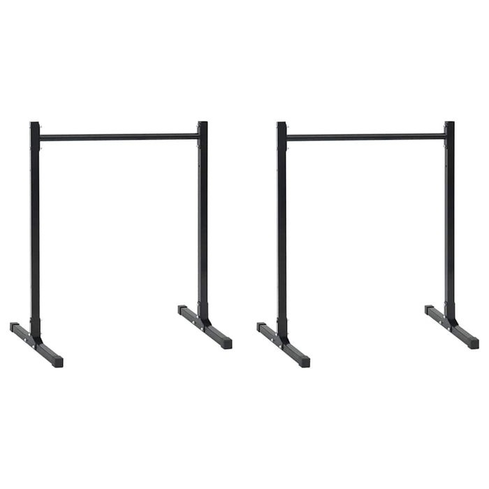 Stantă pentru flotări Manual 2 buc. Negru 55 x 90 x 104.5 cm - WALTI WALTI