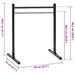Stantă pentru flotări Manual 2 buc. Negru 55 x 90 x 104.5 cm - WALTI WALTI