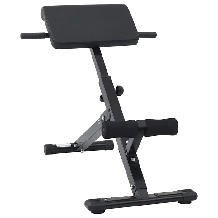Bancă de hiperextensie Manual Negru 100,5 x 70 x 78 cm - WALTI WALTI