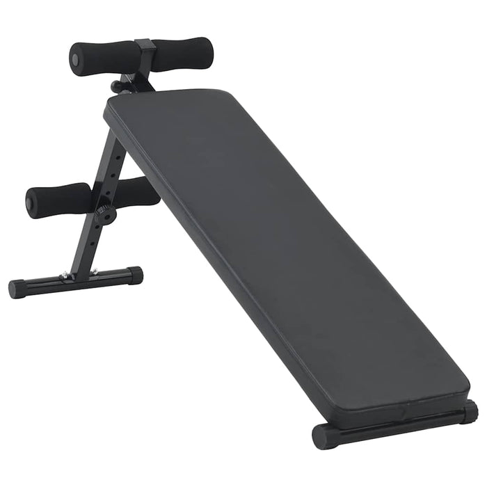 Bancă pentru abdomene Manual Negru 124 x 33,5 x 55 cm - WALTI WALTI