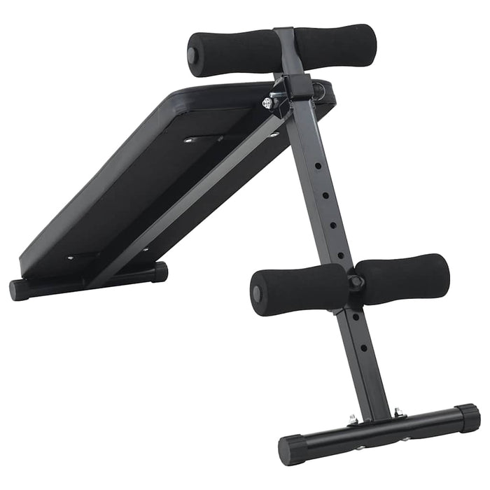 Bancă pentru abdomene Manual Negru 124 x 33,5 x 55 cm - WALTI WALTI