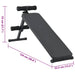 Bancă pentru abdomene Manual Negru 124 x 33,5 x 55 cm - WALTI WALTI