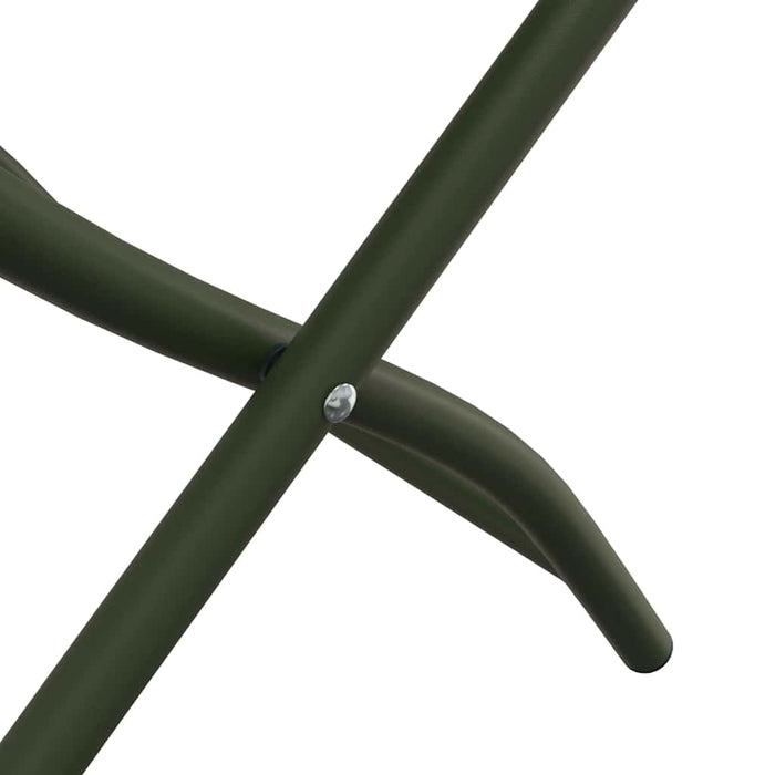 Scaun pliabil pentru grădină 2 pcs Verde 55 x 56.5 x 91cm Oțel - WALTI WALTI