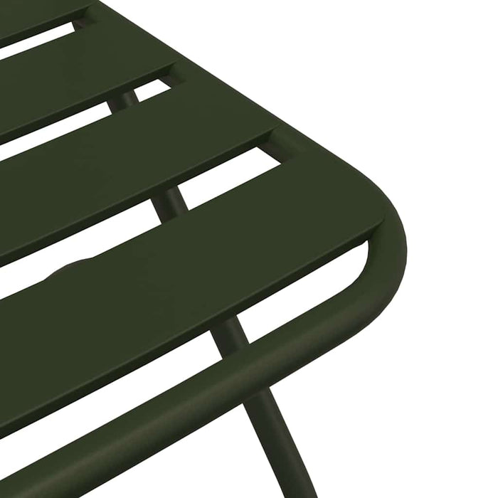 Scaun pliabil pentru grădină 2 pcs Verde 55 x 56.5 x 91cm Oțel - WALTI WALTI