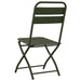 Scaun pliabil pentru grădină 2 pcs Verde 55 x 56.5 x 91cm Oțel - WALTI WALTI