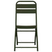 Scaun pliabil pentru grădină 2 pcs Verde 55 x 56.5 x 91cm Oțel - WALTI WALTI