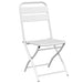 Scaun pliabil pentru grădină 2 pcs Alb 55 x 56.5 x 91cm Oțel - WALTI WALTI