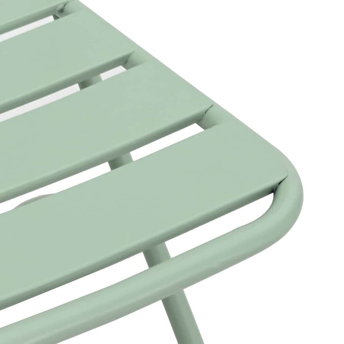 Scaun pliabil pentru grădină 2 pcs Verde 55 x 56.5 x 91cm Oțel - WALTI WALTI