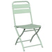 Scaun pliabil pentru grădină 2 pcs Verde 55 x 56.5 x 91cm Oțel - WALTI WALTI