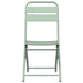 Scaun pliabil pentru grădină 2 pcs Verde 55 x 56.5 x 91cm Oțel - WALTI WALTI