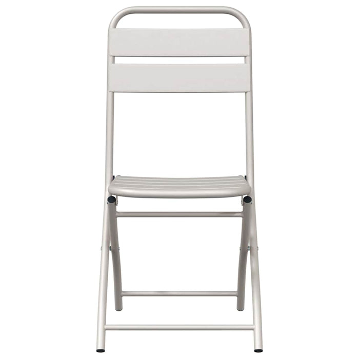 Scaun pliabil pentru grădină 2 pcs Bej 55 x 56.5 x 91cm Oțel - WALTI WALTI