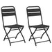 Scaun pliabil pentru grădină 2 pcs Antracit 55 x 56.5 x 91cm - WALTI WALTI