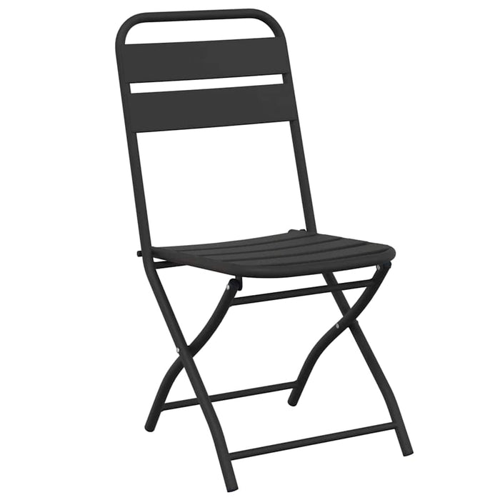 Scaun pliabil pentru grădină 2 pcs Antracit 55 x 56.5 x 91cm - WALTI WALTI