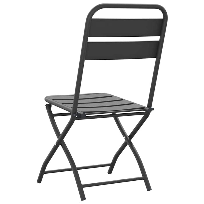 Scaun pliabil pentru grădină 2 pcs Antracit 55 x 56.5 x 91cm - WALTI WALTI