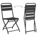 Scaun pliabil pentru grădină 2 pcs Antracit 55 x 56.5 x 91cm - WALTI WALTI