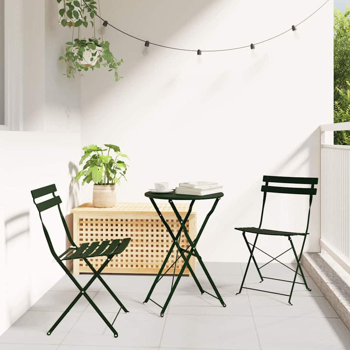 Set Bistro Pliabil 3 pcs Pădure Oțel - WALTI WALTI