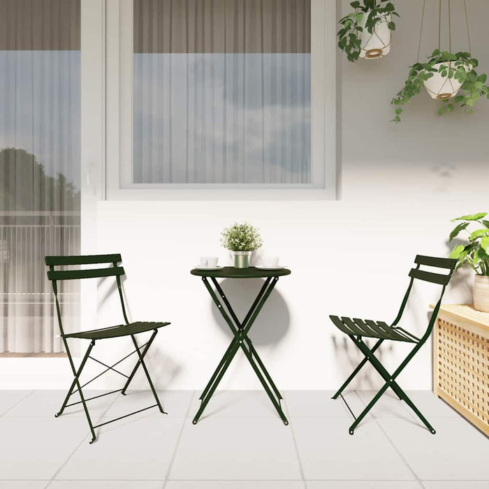 Set Bistro Pliabil 3 pcs Pădure Oțel - WALTI WALTI