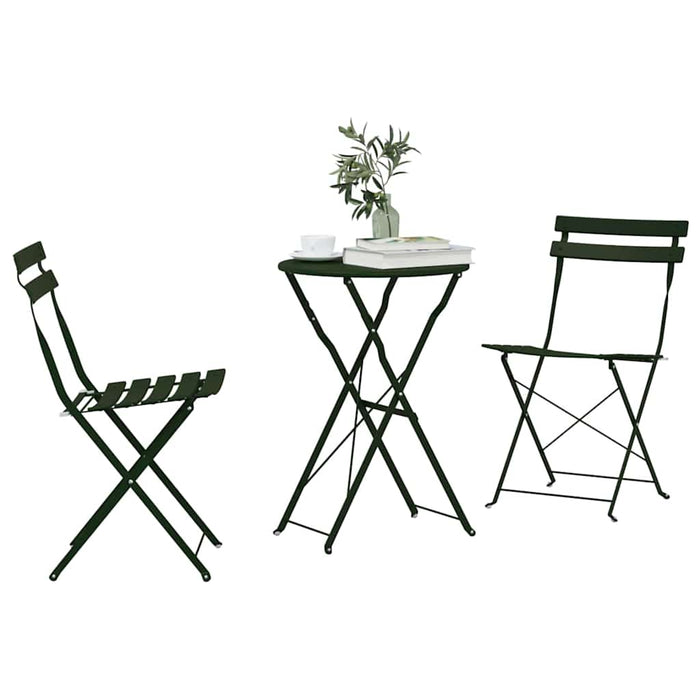 Set Bistro Pliabil 3 pcs Pădure Oțel - WALTI WALTI