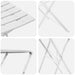Set Bistro Pliabil 3 pcs Alb Oțel - WALTI WALTI