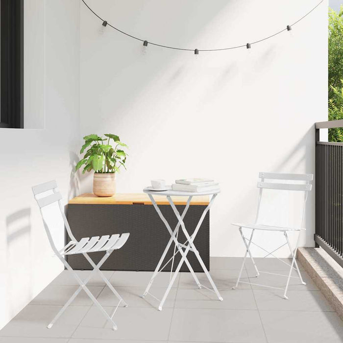 Set Bistro Pliabil 3 pcs Alb Oțel - WALTI WALTI