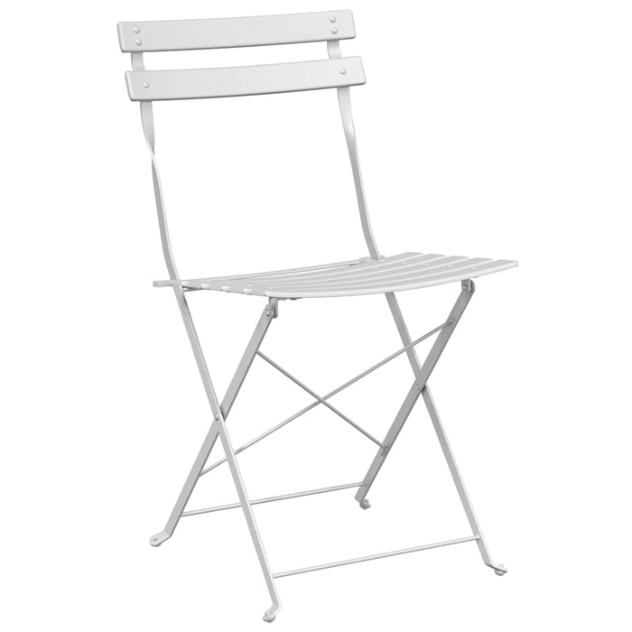 Set Bistro Pliabil 3 pcs Alb Oțel - WALTI WALTI