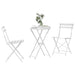 Set Bistro Pliabil 3 pcs Alb Oțel - WALTI WALTI