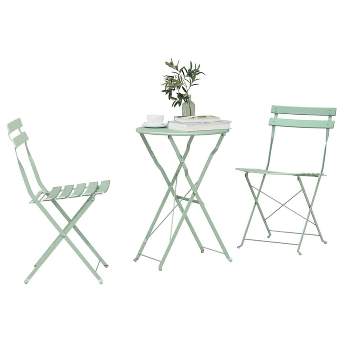 Set Bistro Pliabil 3 pcs Spumă de mare Oțel - WALTI WALTI