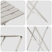 Set Bistro Pliabil 3 pcs Bej Oțel - WALTI WALTI