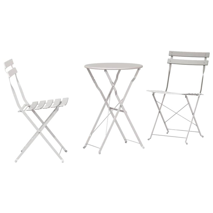 Set Bistro Pliabil 3 pcs Bej Oțel - WALTI WALTI