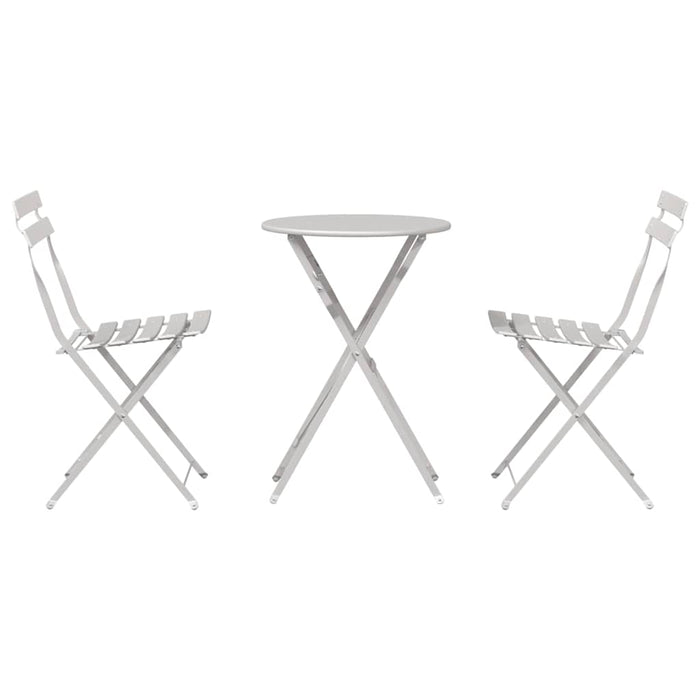 Set Bistro Pliabil 3 pcs Bej Oțel - WALTI WALTI