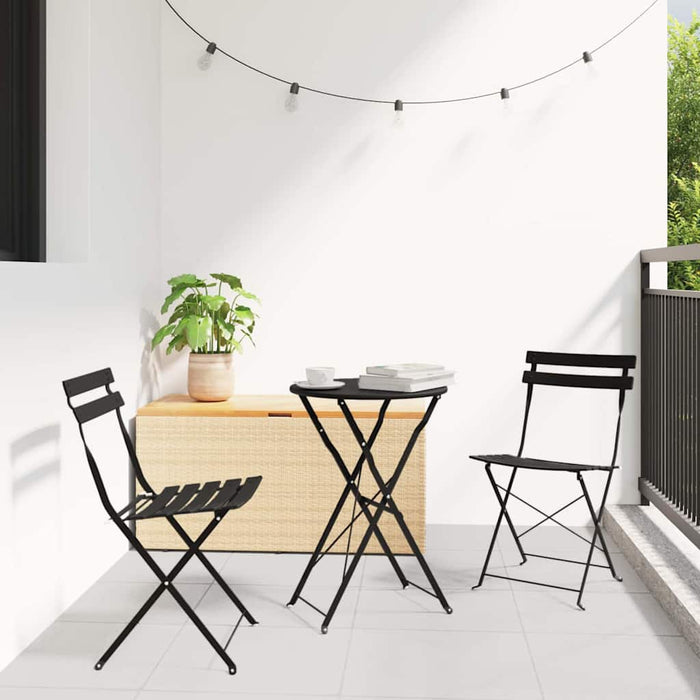 Set Bistro Pliabil 3 pcs Antracit Oțel - WALTI WALTI