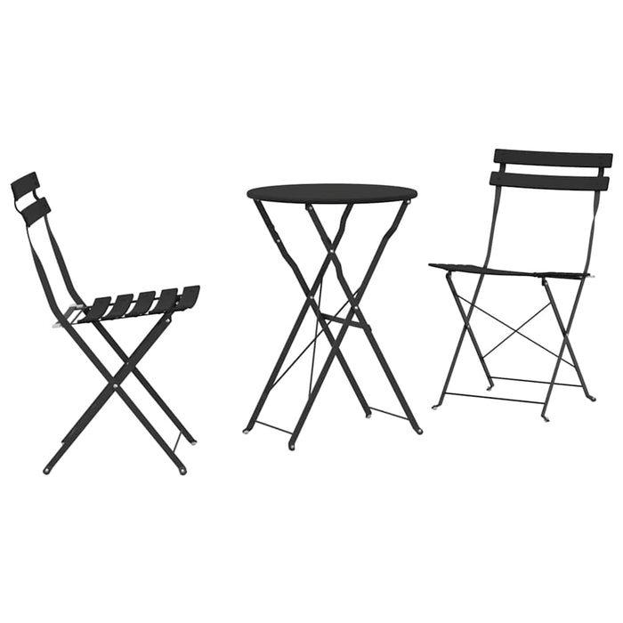 Set Bistro Pliabil 3 pcs Antracit Oțel - WALTI WALTI