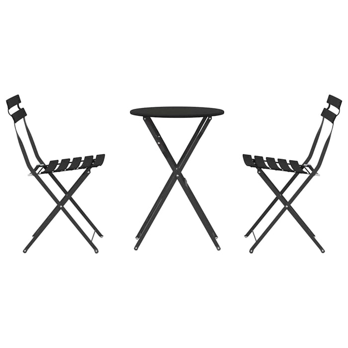 Set Bistro Pliabil 3 pcs Antracit Oțel - WALTI WALTI