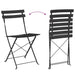 Set Bistro Pliabil 3 pcs Antracit Oțel - WALTI WALTI