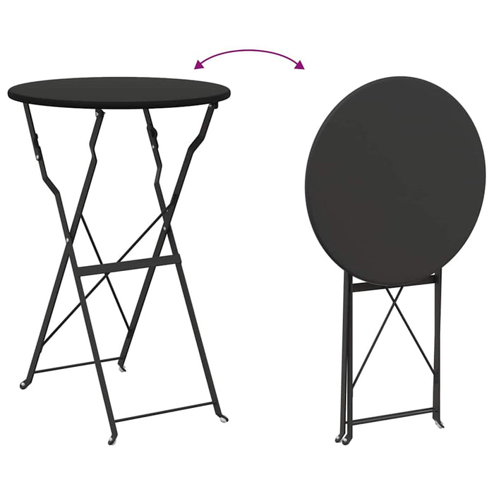 Set Bistro Pliabil 3 pcs Antracit Oțel - WALTI WALTI