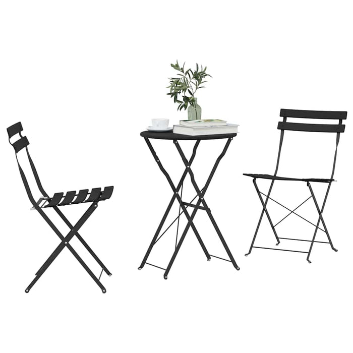 Set Bistro Pliabil 3 pcs Antracit Oțel - WALTI WALTI