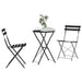 Set Bistro Pliabil 3 pcs Antracit Oțel - WALTI WALTI