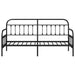 Cadru de pat de zi cu headboard Negru 80 x 200 cm Oțel - WALTI WALTI
