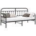 Cadru de pat de zi cu headboard Negru 80 x 200 cm Oțel - WALTI WALTI