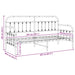Cadru de pat de zi cu headboard Negru 80 x 200 cm Oțel - WALTI WALTI