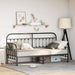 Cadru de pat de zi cu headboard Negru 80 x 200 cm Oțel - WALTI WALTI