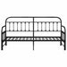 Cadru de pat de zi cu headboard Negru 80 x 200 cm Oțel - WALTI WALTI