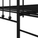 Cadru de pat de zi cu headboard Negru 90 x 200 cm Oțel - WALTI WALTI