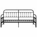 Cadru de pat de zi cu headboard Negru 90 x 200 cm Oțel - WALTI WALTI